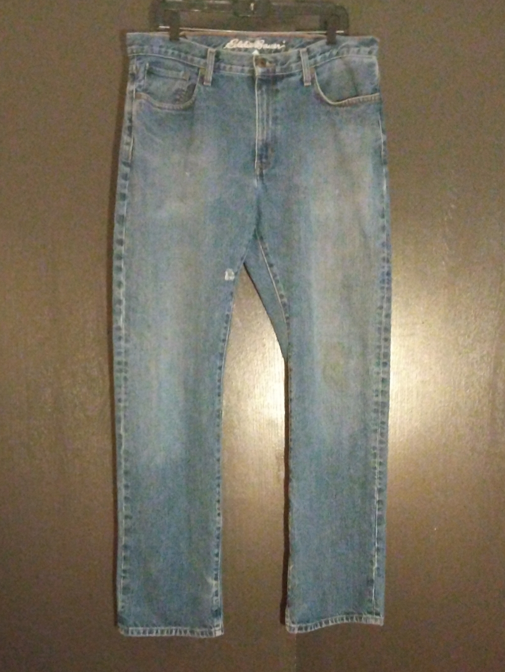 Eddie Bauer Men's Light Blue Straight Jeans